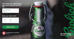 Desktop Screenshot of grolsch.com
